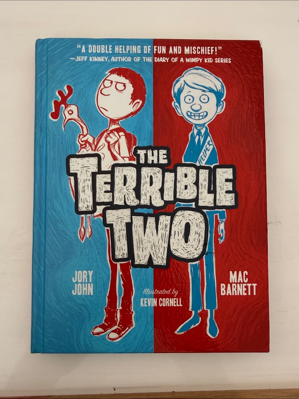 The Terrible Two Hardcover Book - Blue & Red Cover